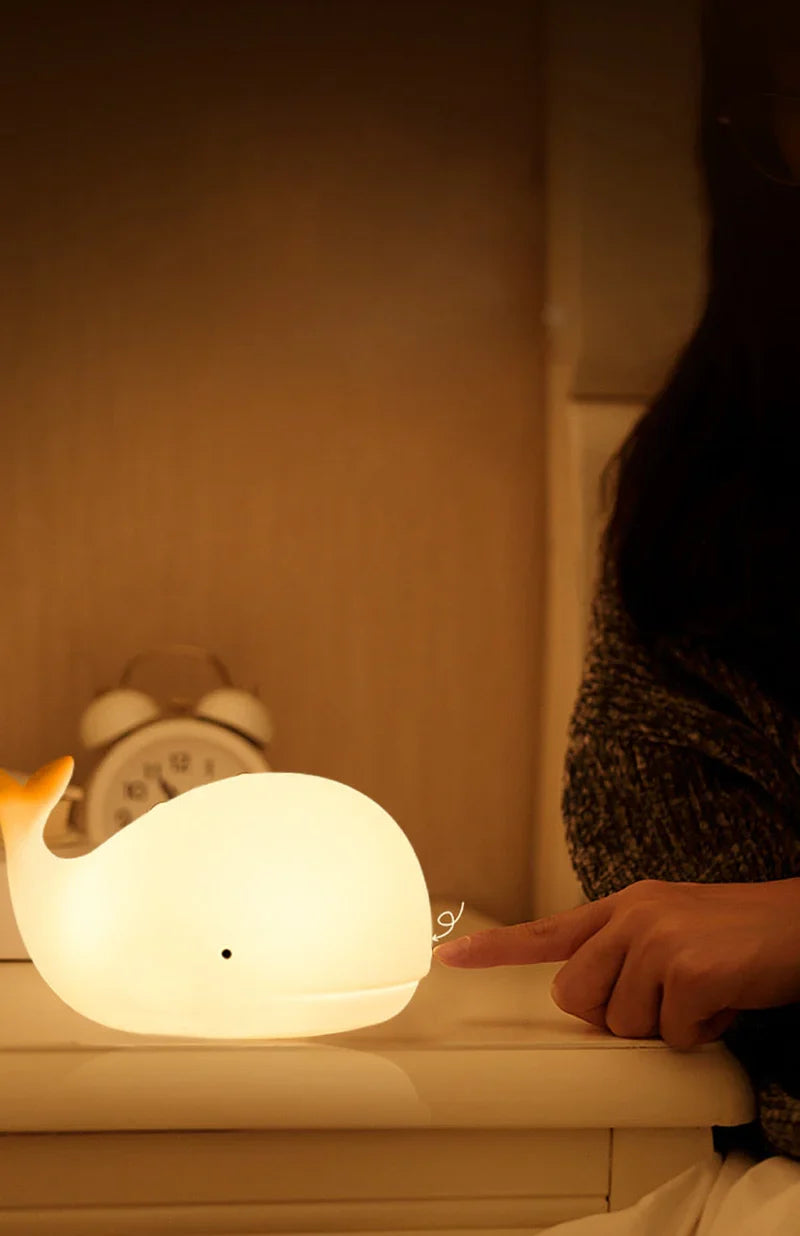 Wall Night Lamp with Color-Shifting LED – Touch Sensor, USB Powered