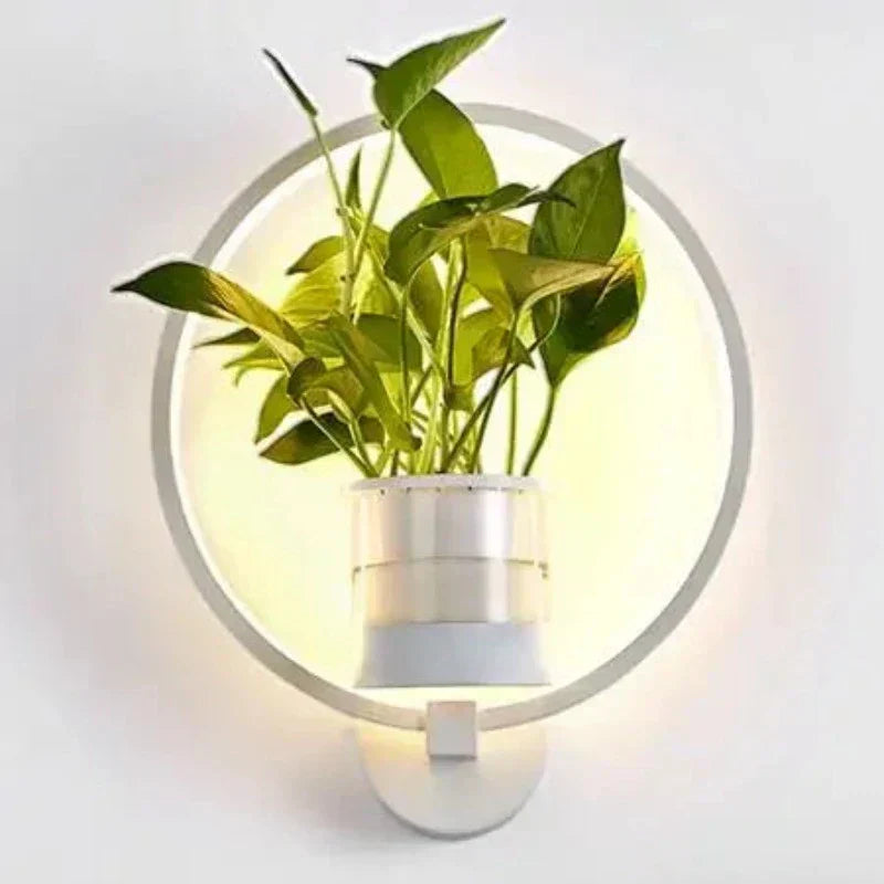 Botanical-Themed Wall Lamp
