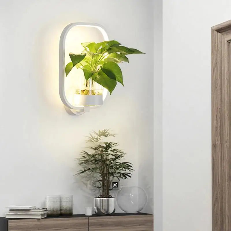 Botanical-Themed Wall Lamp